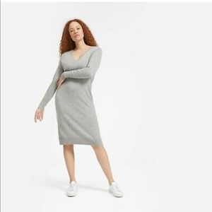 Everlane cashmere 100% v-neck sweater dress XS